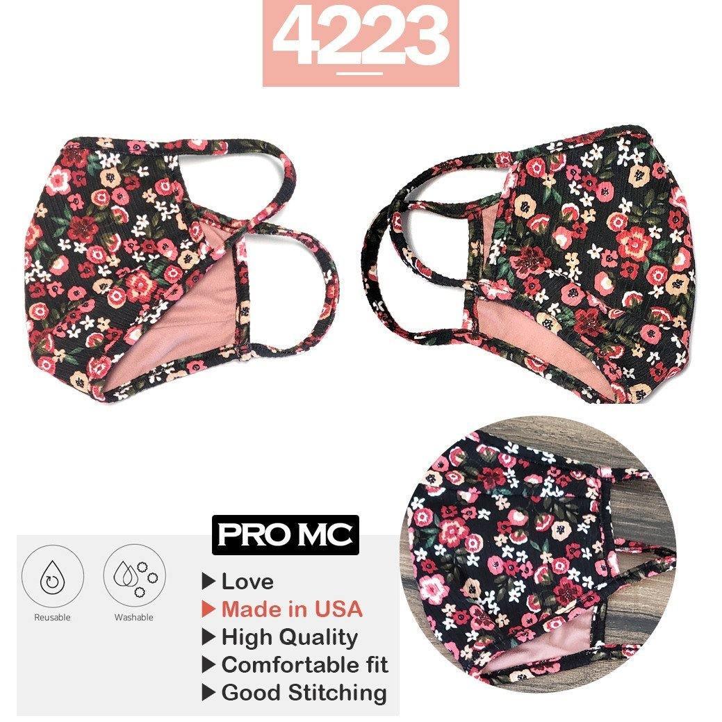 Reusable Washable Face Mouth Protection - BLACK FLORAL - Signastyle Boutique