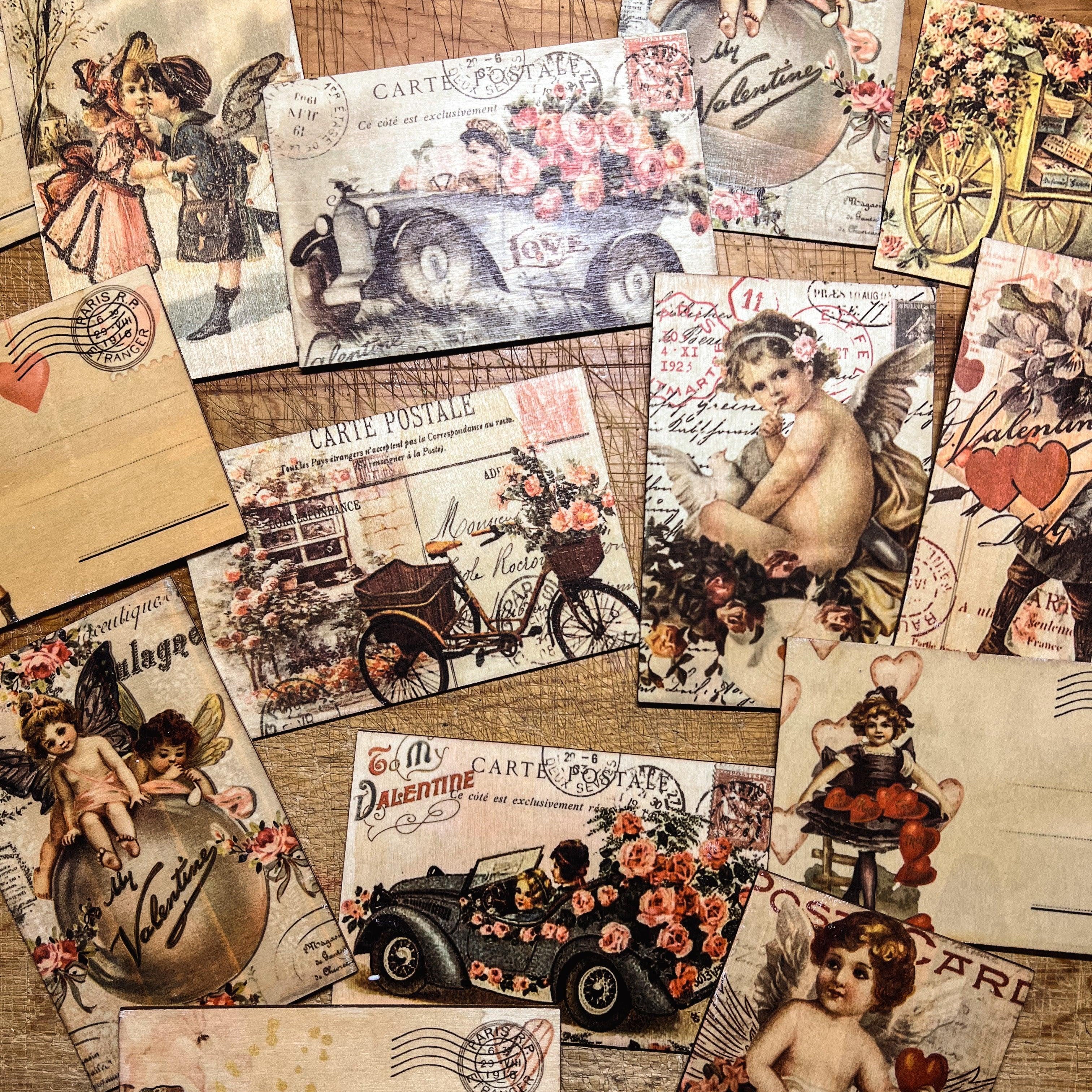 Valentine's Day Wood Postcards - Signastyle Boutique