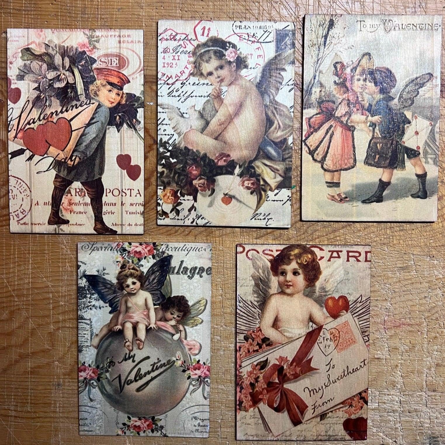 Valentine's Day Wood Postcards - Signastyle Boutique