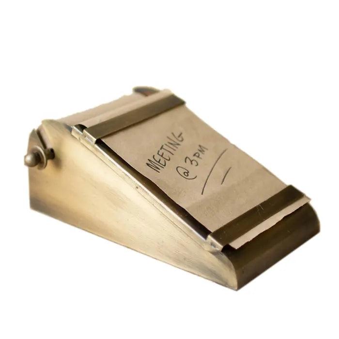 Desk Top Note Roll in Antique Brass Dispenser - Signastyle Boutique