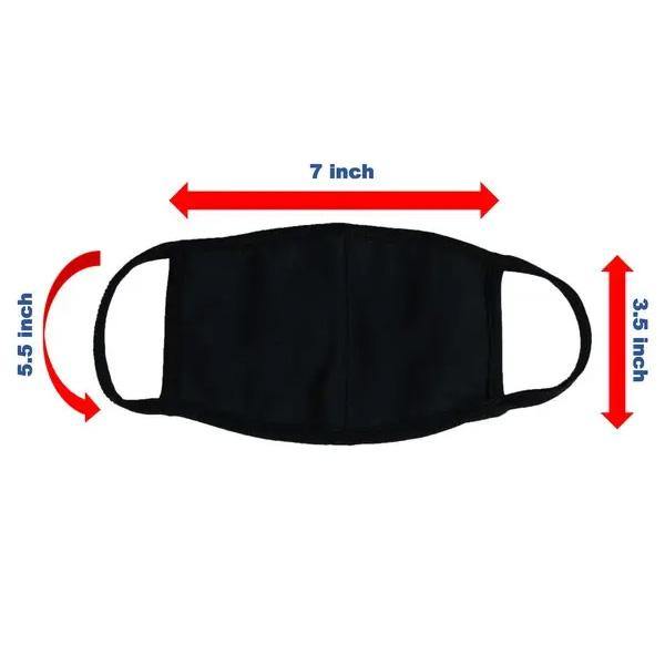 Reusable Unisex Face Cover Protection - SH92-SB-BLACK - Signastyle Boutique