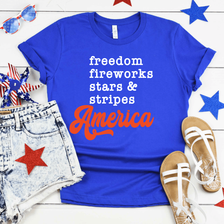 FREEDOM, FIREWORKS, STARS, & STRIPES AMERICA🇺🇸🎆 - Signastyle Boutique