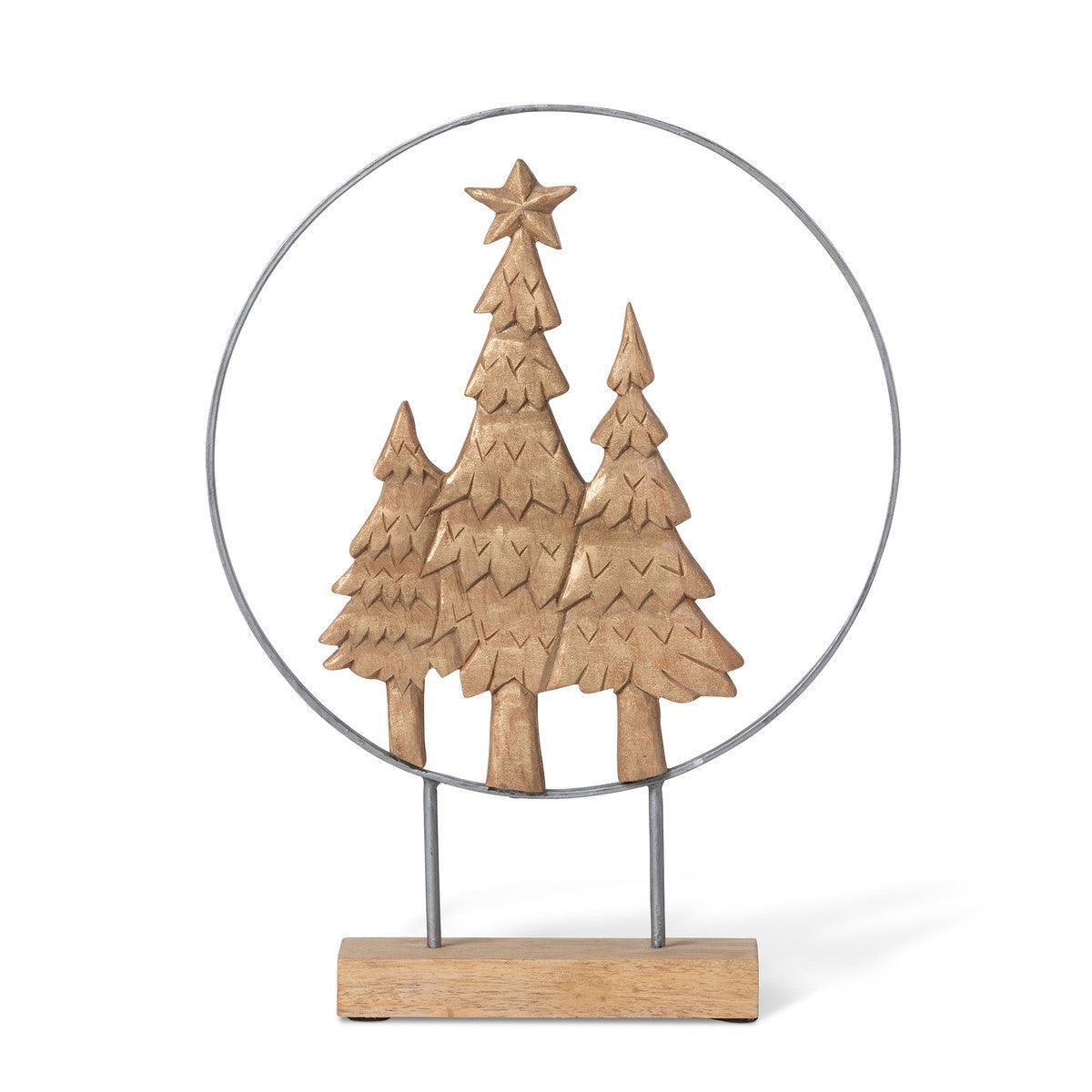 Hand Carved Christmas Tree Sculpture - Signastyle Boutique