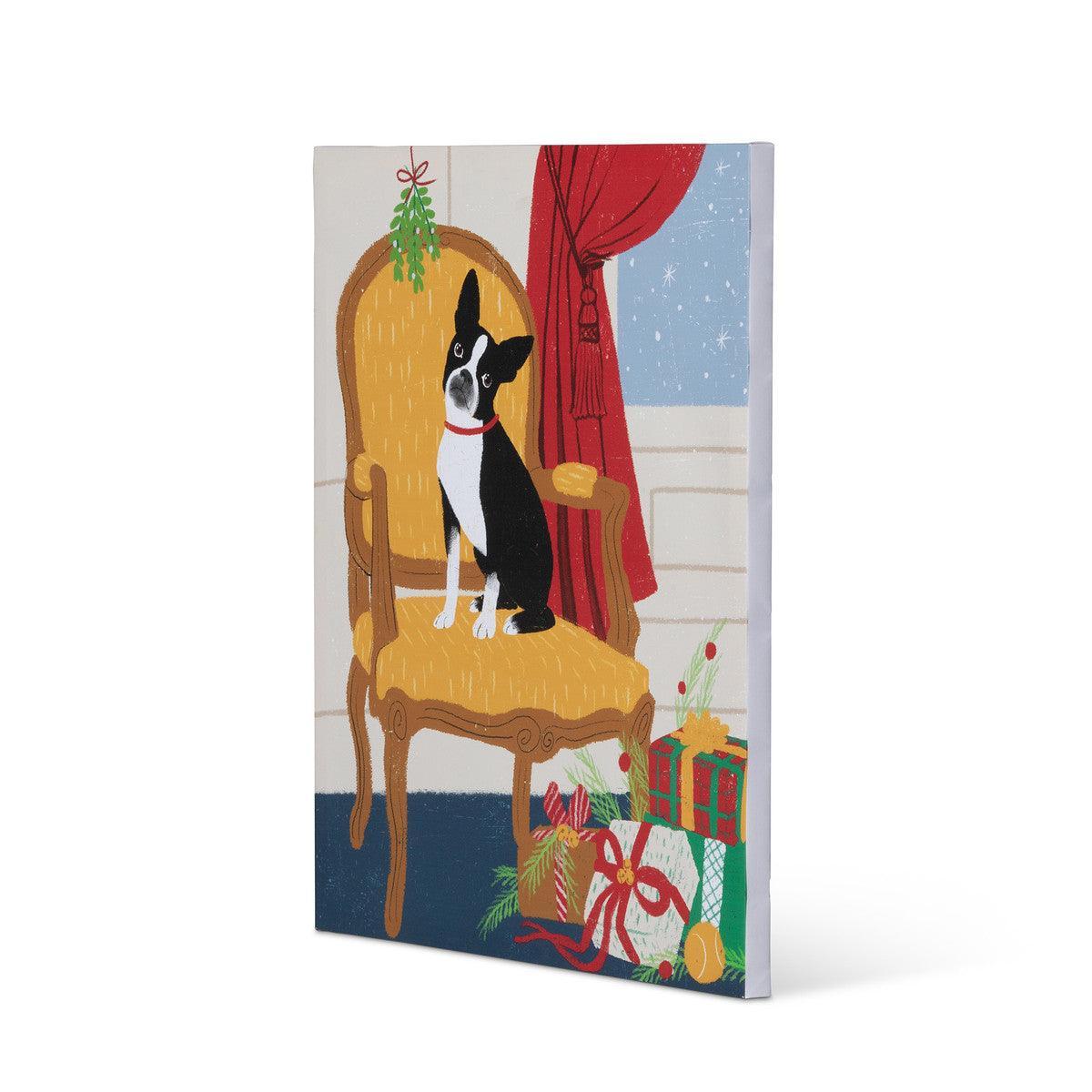 Noelle the French Bulldog on Chair Canvas Print - Signastyle Boutique