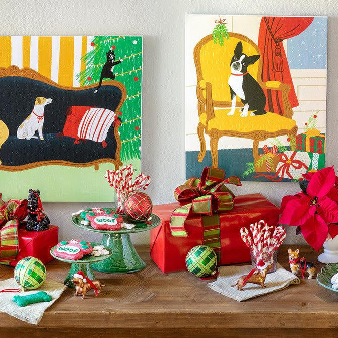 Noelle the French Bulldog on Chair Canvas Print - Signastyle Boutique