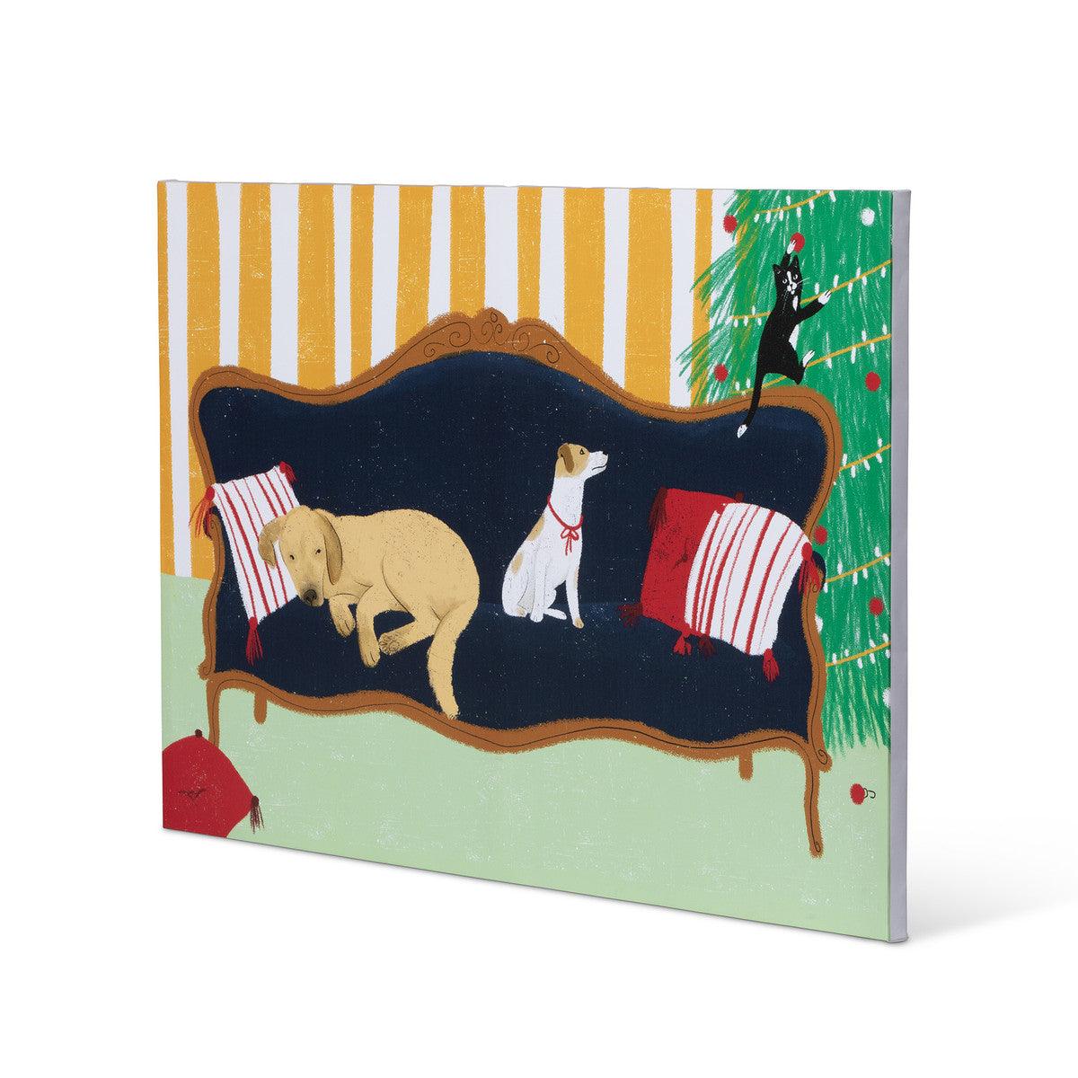 Christmas Eve Pets Canvas Print - Signastyle Boutique
