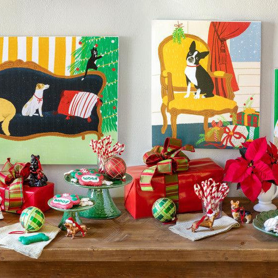 Holiday Dachshund Canvas Print - Signastyle Boutique