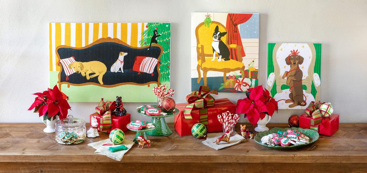 Holiday Dachshund Canvas Print - Signastyle Boutique