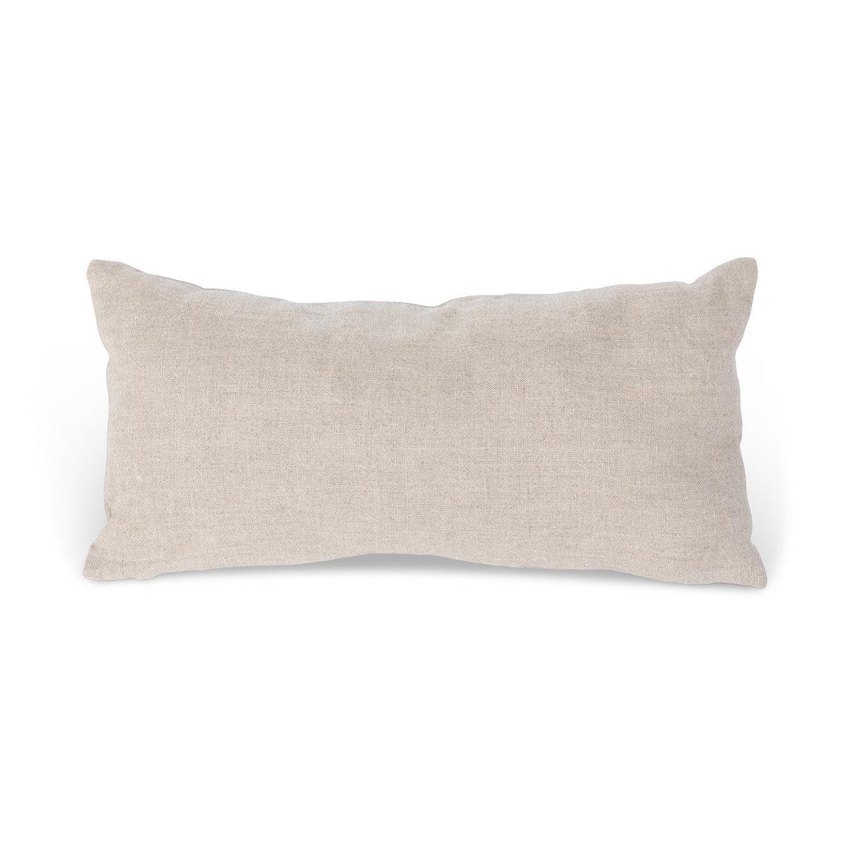 "Wanderer" Appliqued Linen Pillow - Signastyle Boutique