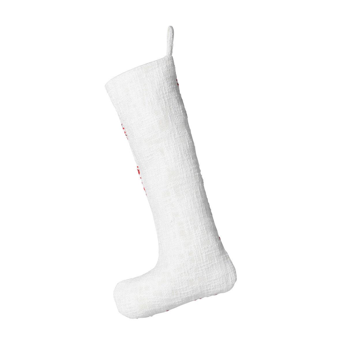 Snowflake Embroidered Stocking - Signastyle Boutique