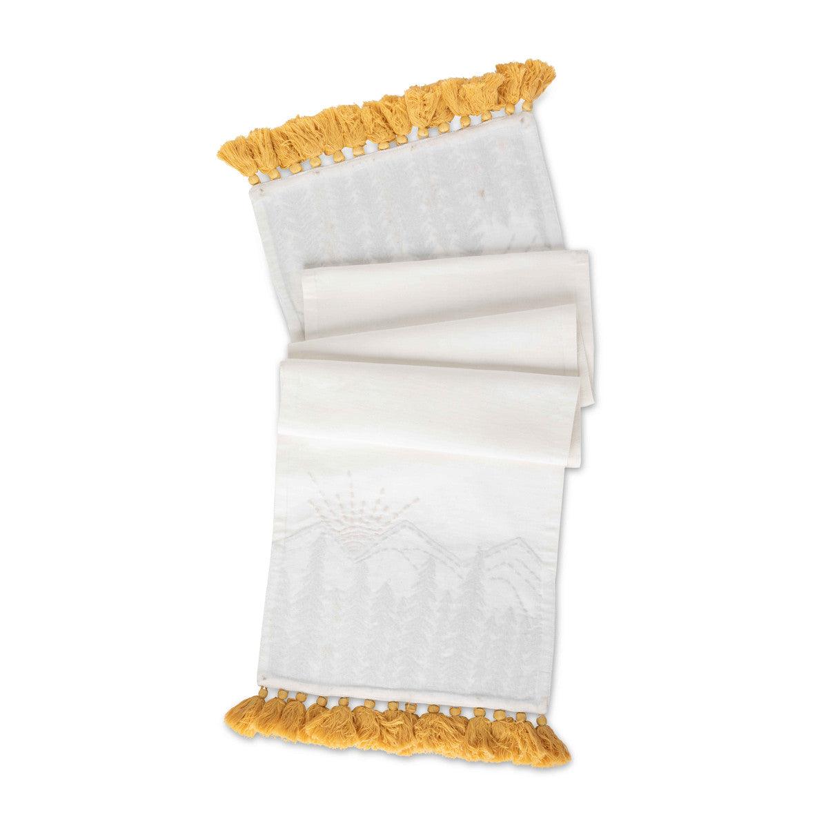 Mountain Sunrise Appliques Cotton Table Runner - Signastyle Boutique