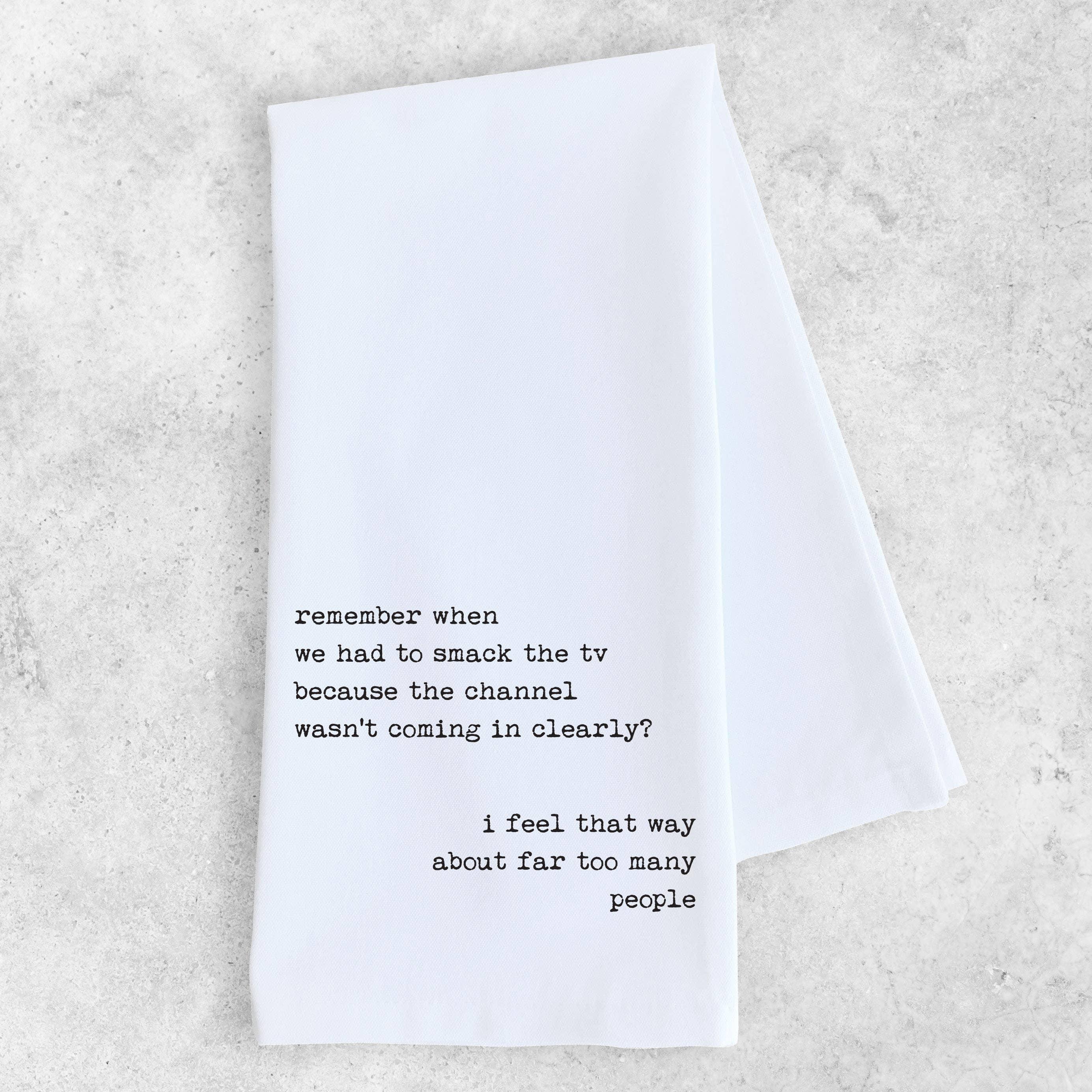 Smack The TV - Tea Towel - Signastyle Boutique