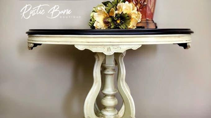 Beautiful, Unique Shaped Victorian Parlor / Occasional Table - Signastyle Boutique