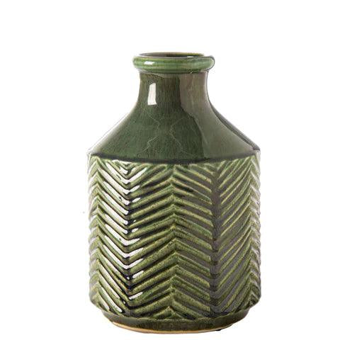 Green Ceramic Round Vase - Signastyle Boutique