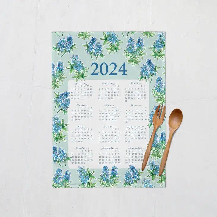 Bluebonnet Calendar Towel - Signastyle Boutique