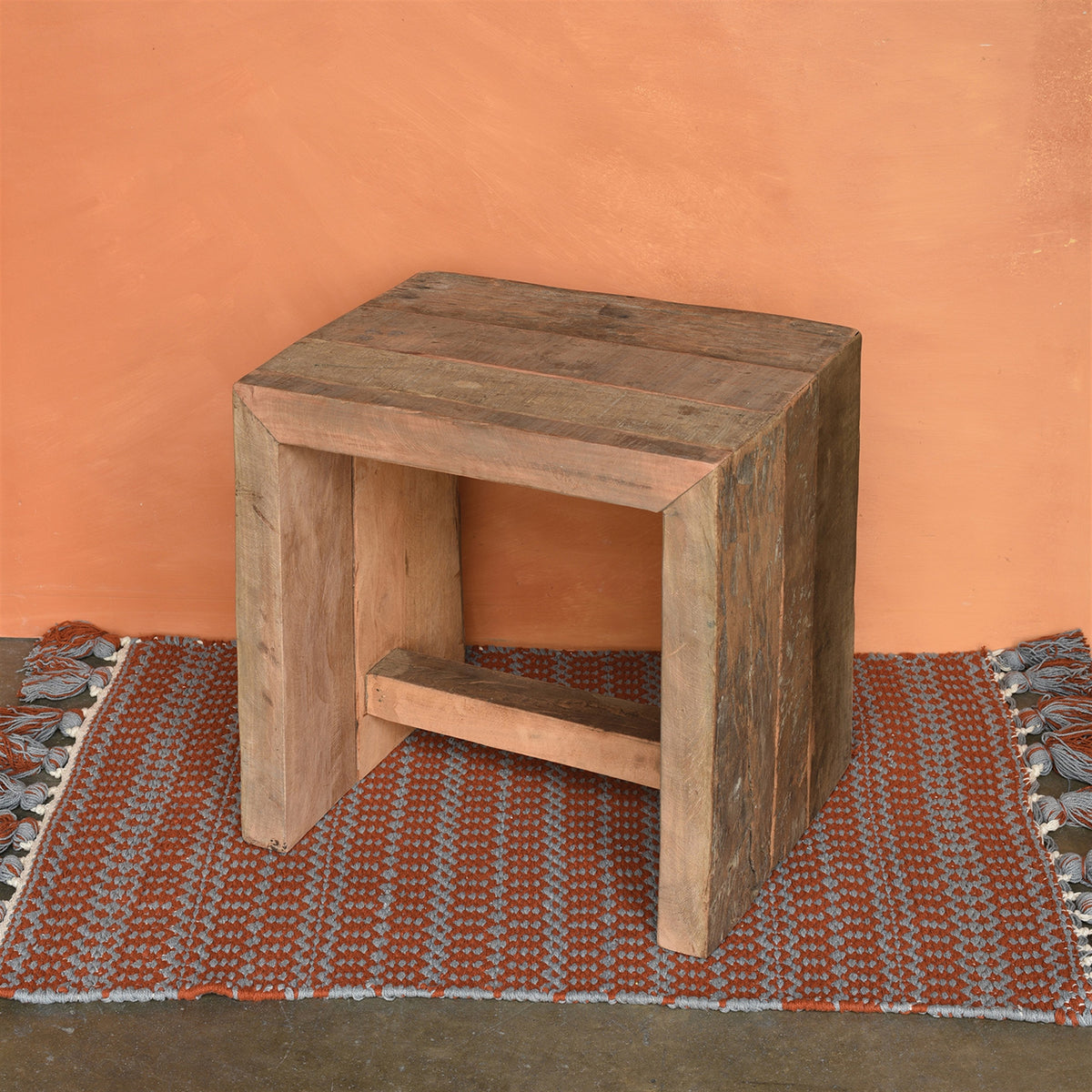 Arcadia Stool, Reclaimed Wood