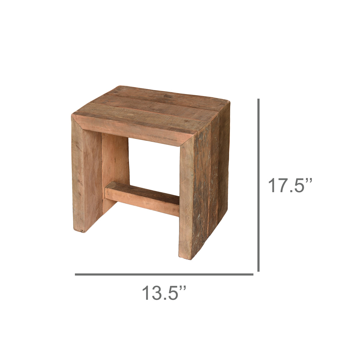 Arcadia Stool, Reclaimed Wood