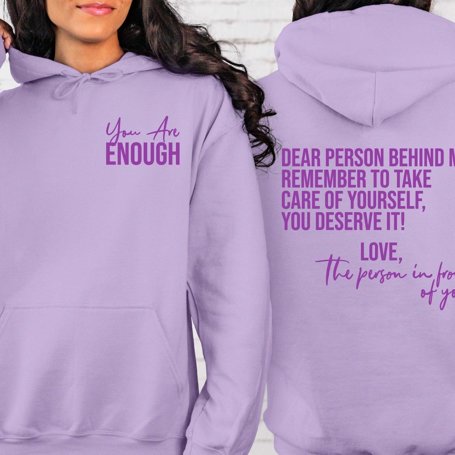 You Are Enough HOODIE 💜 - Signastyle Boutique