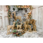 Wooden Reindeer 9.5x16.5in - Signastyle Boutique