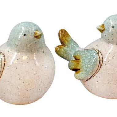 White and Blue Porcelain Bird - Signastyle Boutique