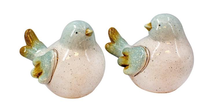 White and Blue Porcelain Bird - Signastyle Boutique