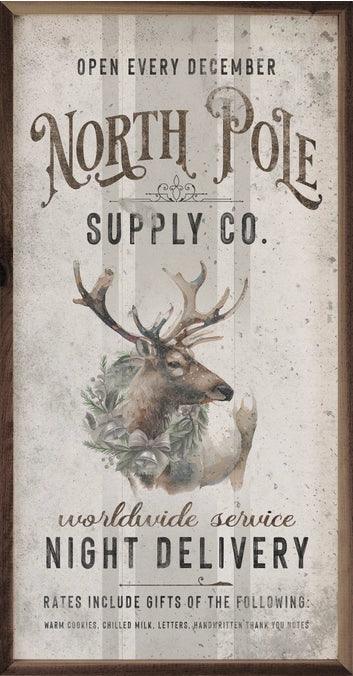 North Pole Supply Co 8x16 - Signastyle Boutique