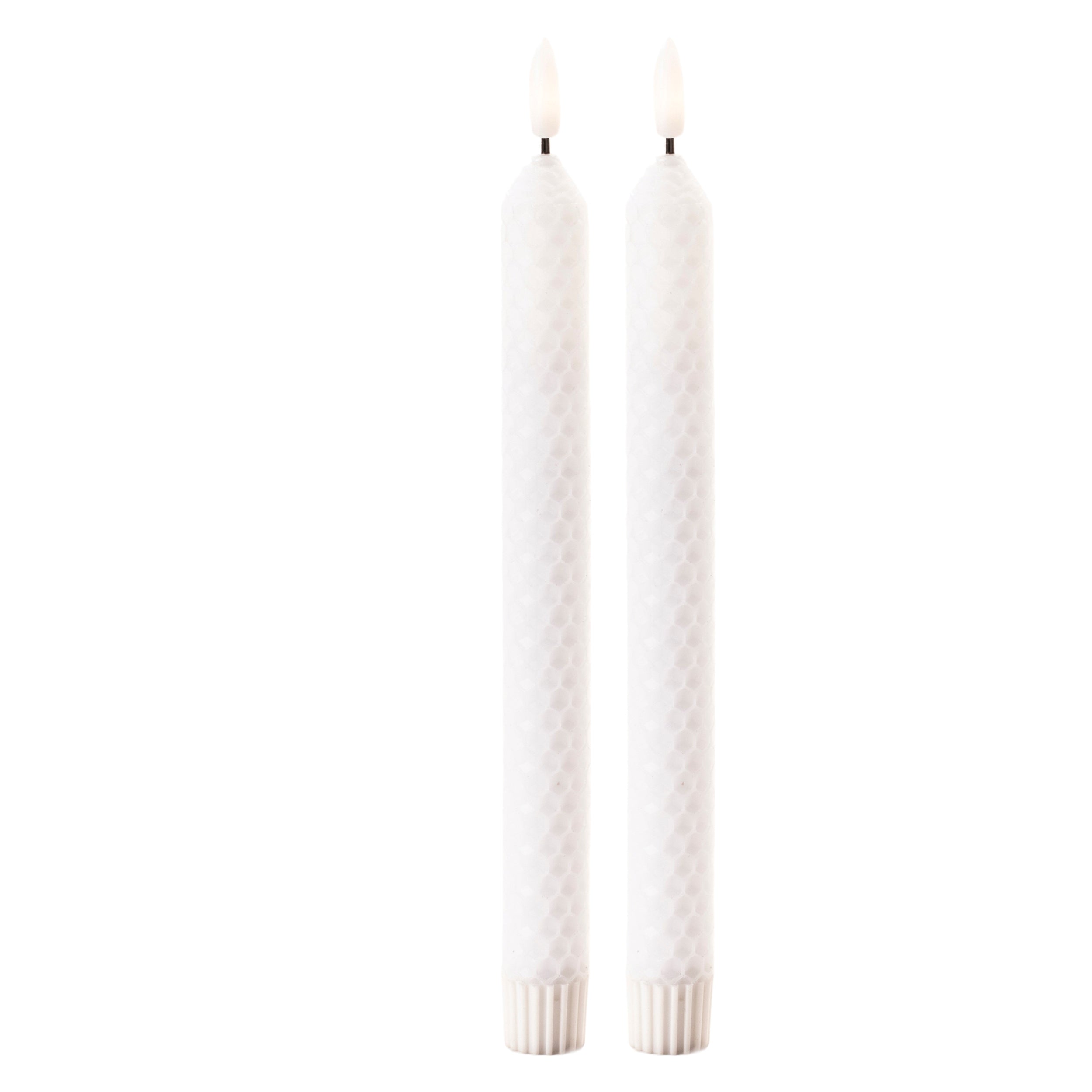 FIA Wick White Textured Taper Candle - Thumbnail 2