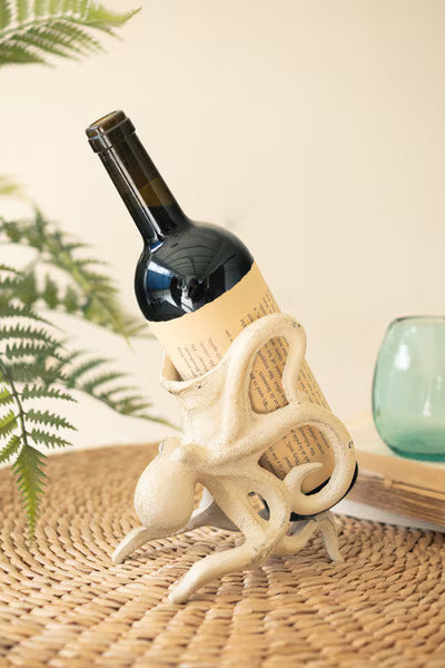 Cast Iron Octopus Wine Bottle Holder