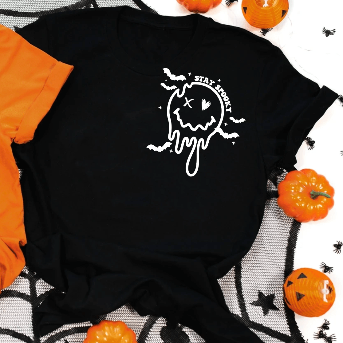 Stay Spooky(Black pocket tee) - Signastyle Boutique