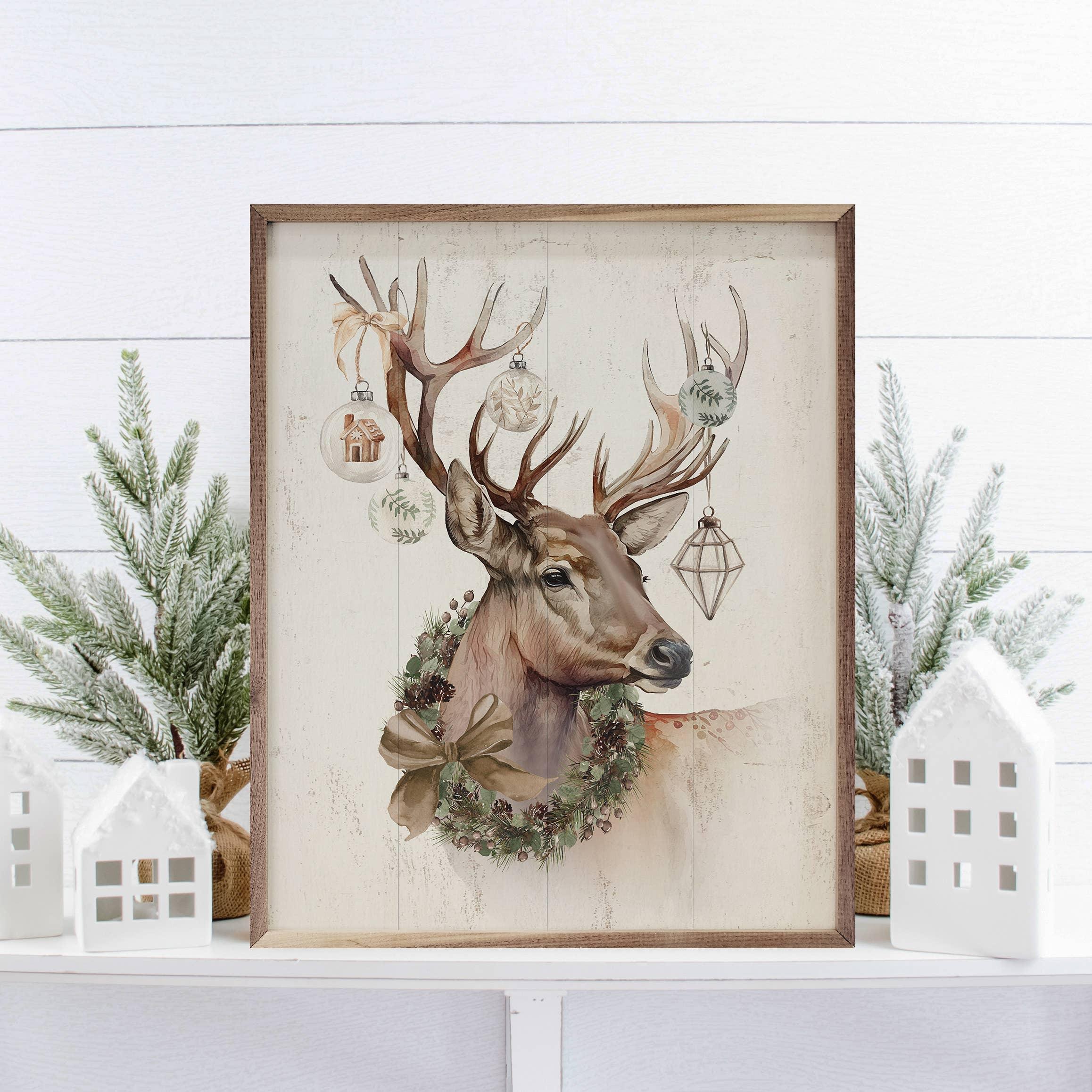 Festive Reindeer: 8 x 10 - Signastyle Boutique