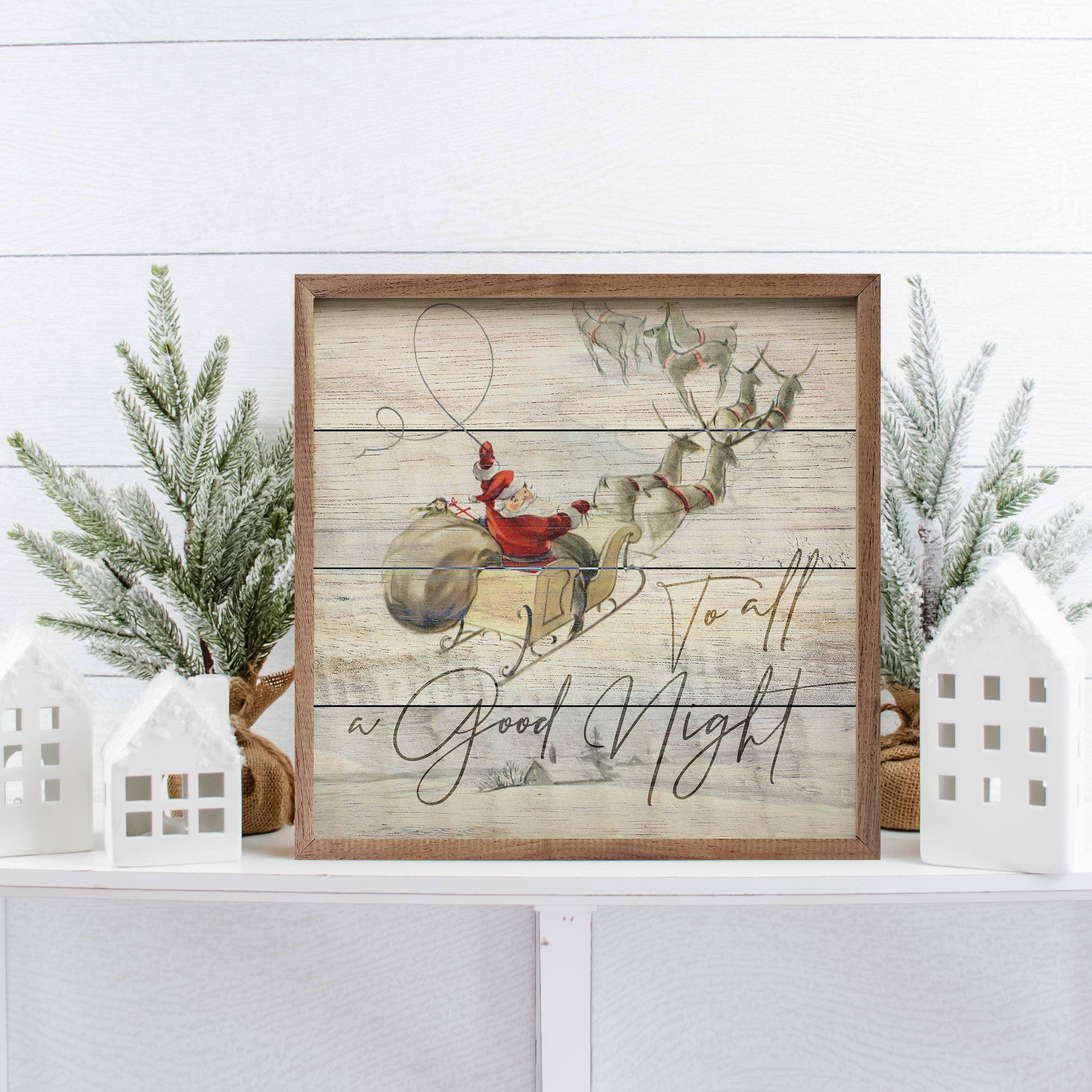 To All A Good Night: 12 x 12 - Signastyle Boutique