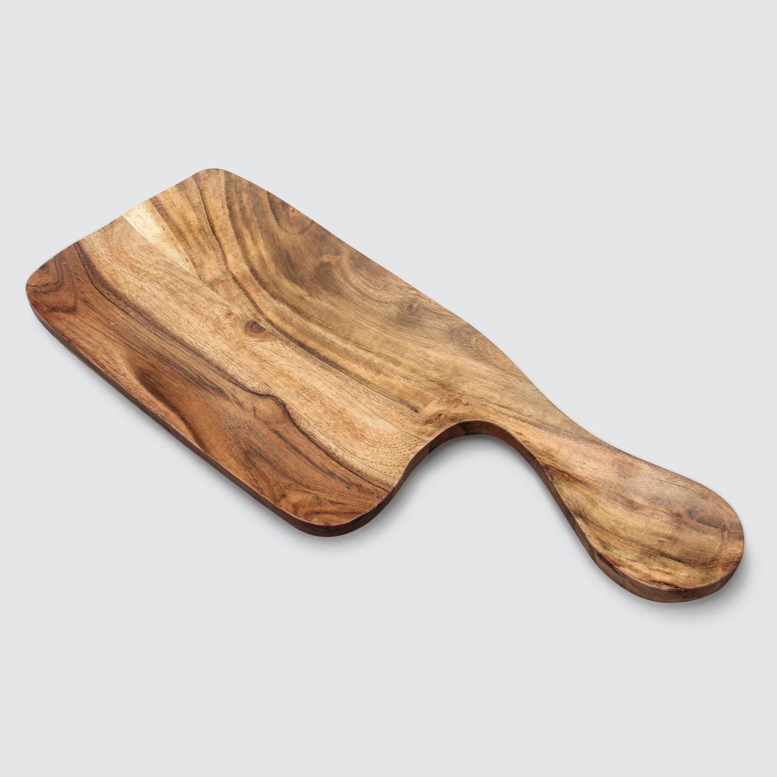 Acacia Wood Serving Board With Handle - Signastyle Boutique