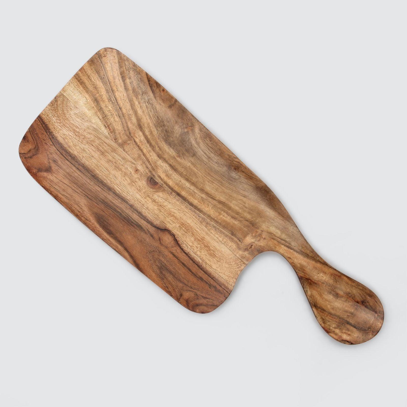 Acacia Wood Serving Board With Handle - Signastyle Boutique