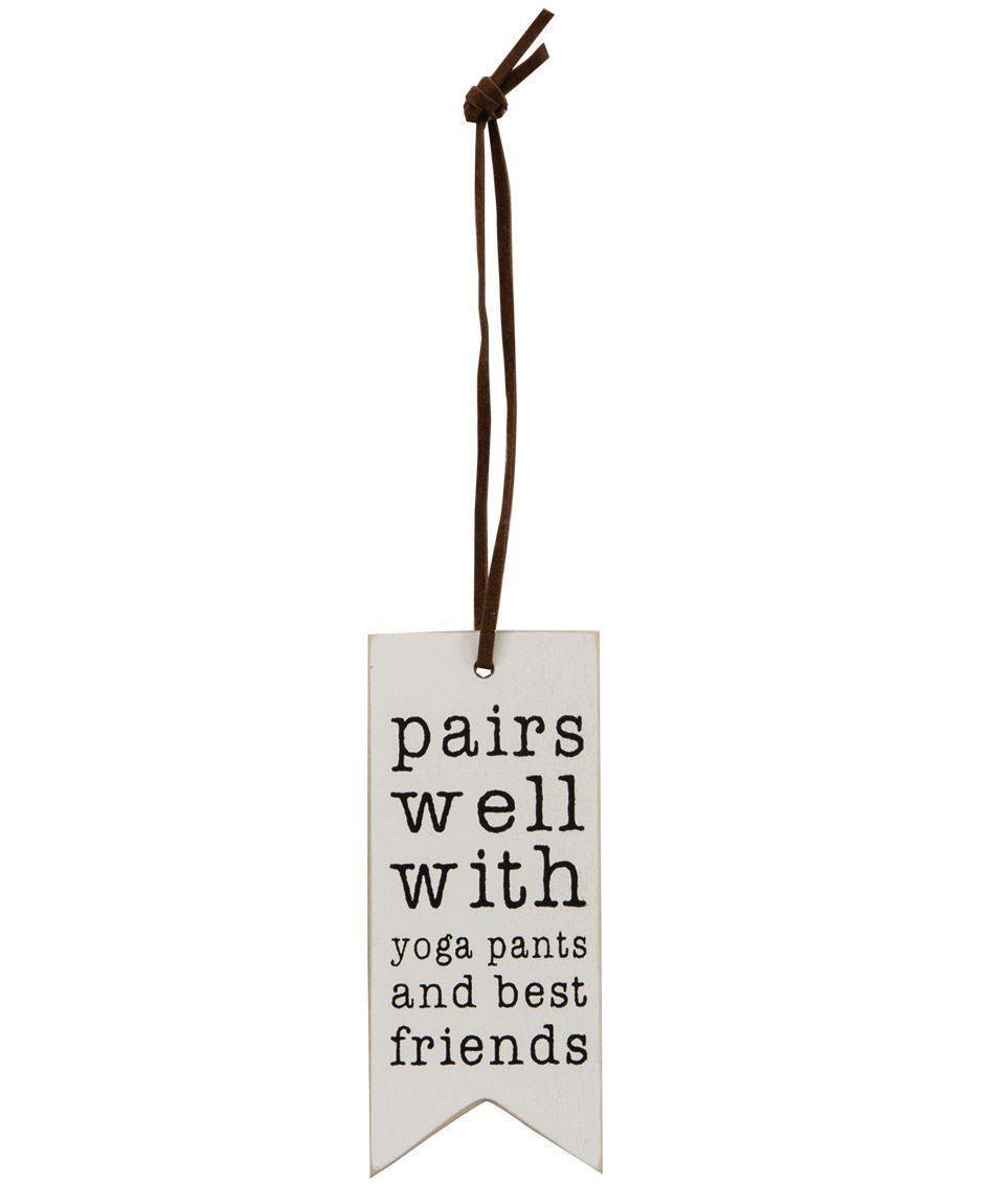 Yoga Pants and Best Friends Wine Tag, Set/3 - Signastyle Boutique