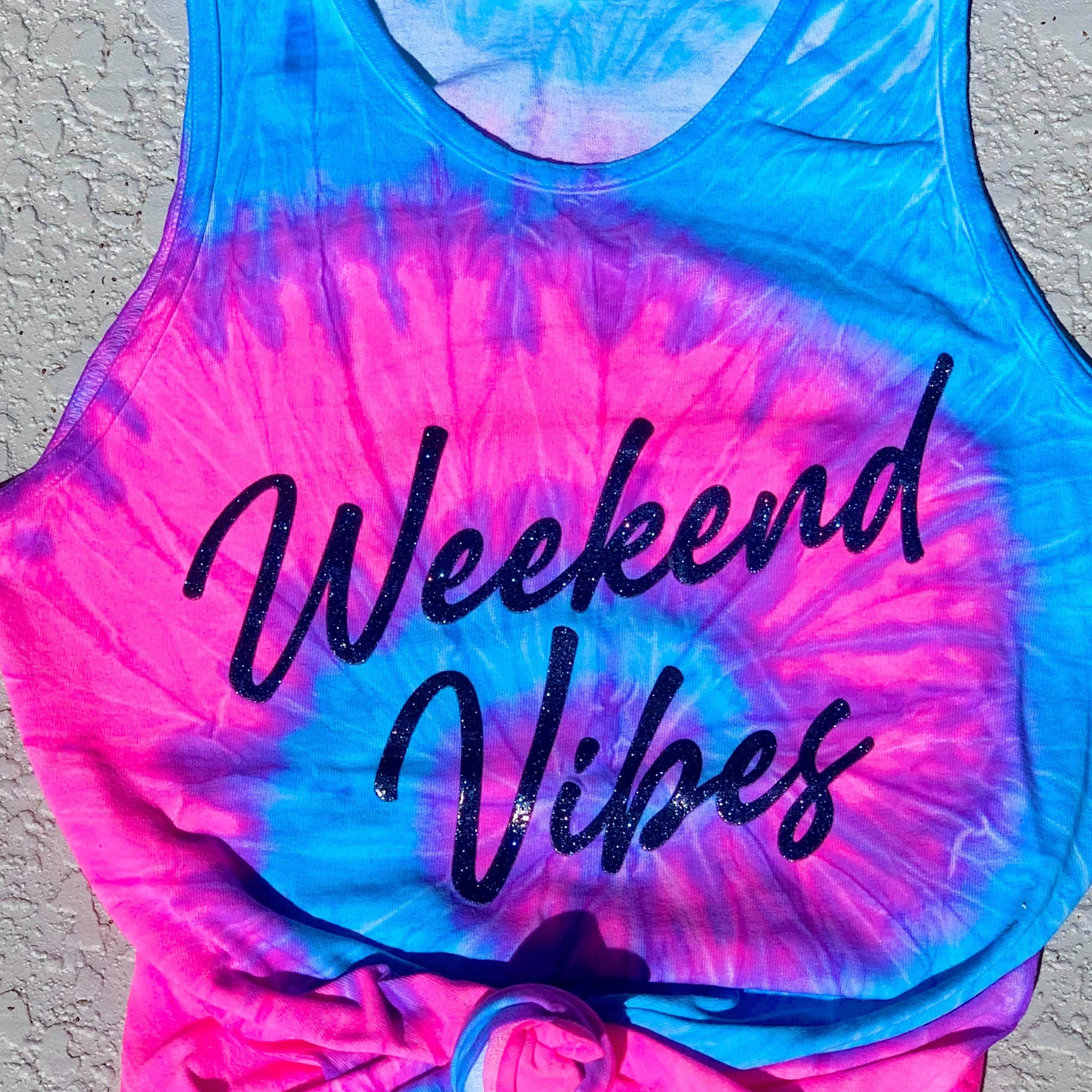 Weekend vibes tie-dye TANK WS - Signastyle Boutique