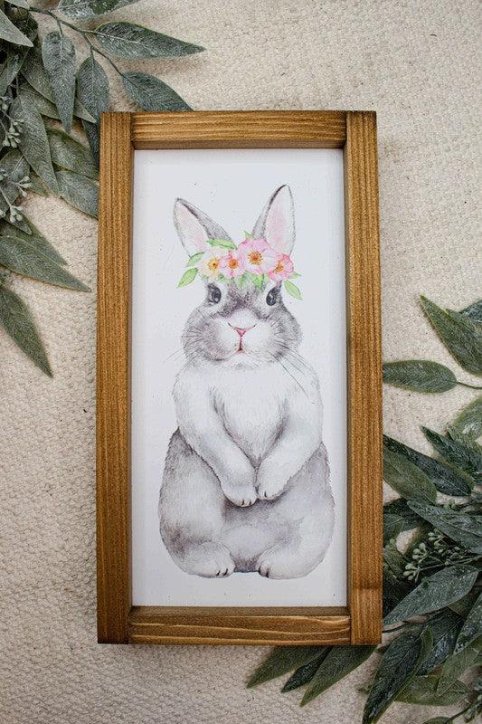 Watercolor Bunny Sign - Signastyle Boutique