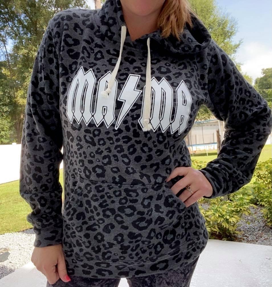 MAMA leopard hoodie - Signastyle Boutique