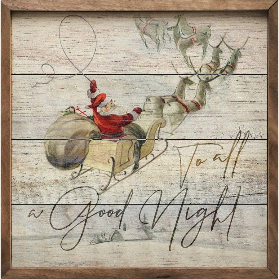 To All A Good Night 4 x 4 - Signastyle Boutique