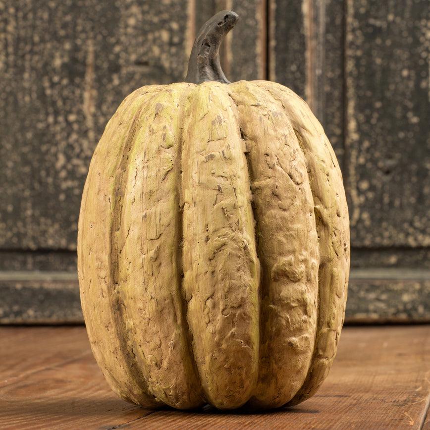 7.5" White Tall Pumpkin-Holiday / Seasonal-Rustic Barn Boutique