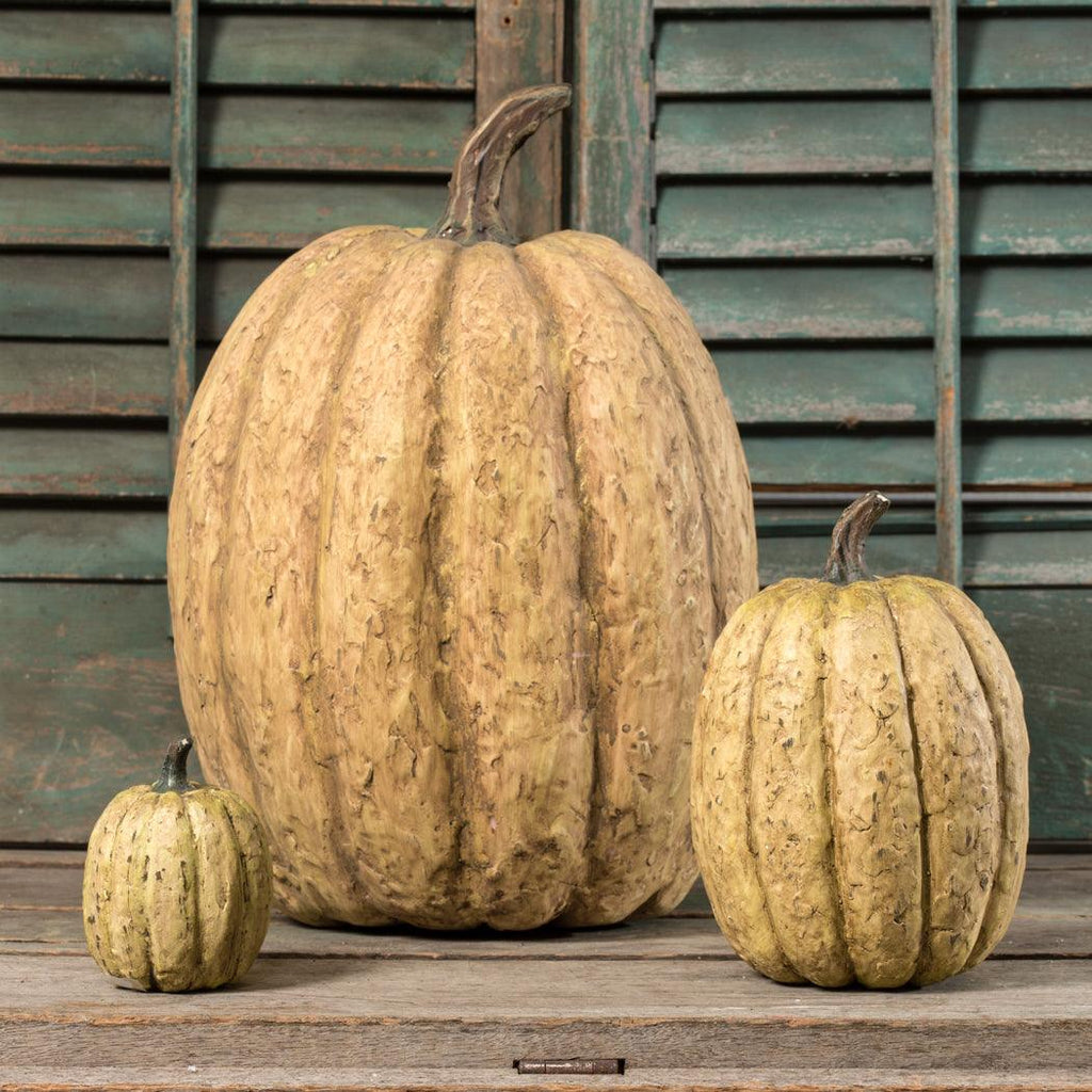 3.75" White Tall Pumpkin-Holiday / Seasonal-Rustic Barn Boutique