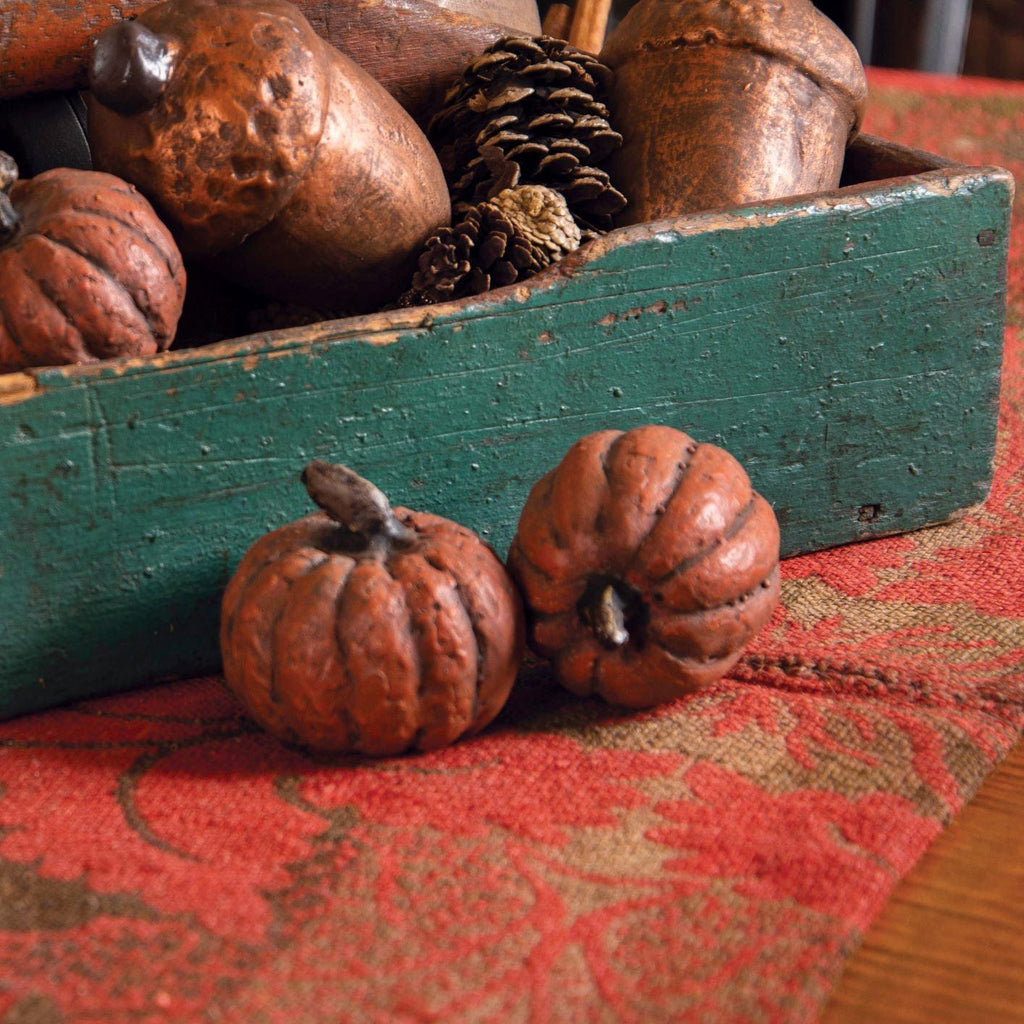 2.75" Orange Short Pumpkin-Holiday / Seasonal-Rustic Barn Boutique