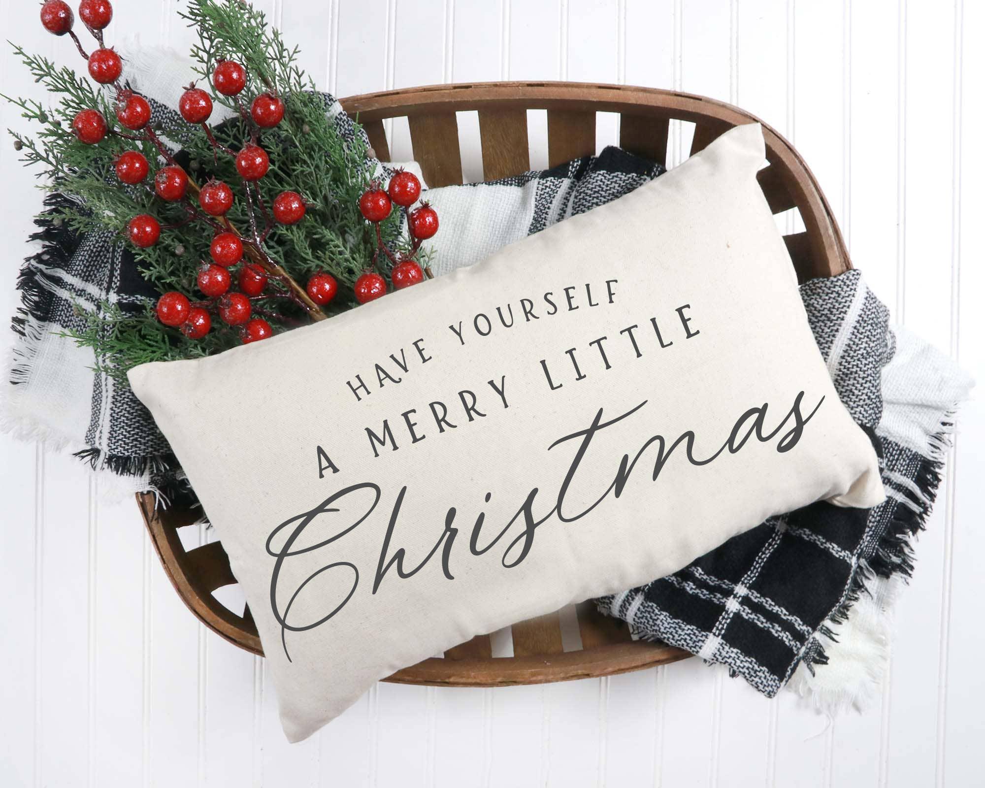 Merry Little Christmas Pillow - Signastyle Boutique