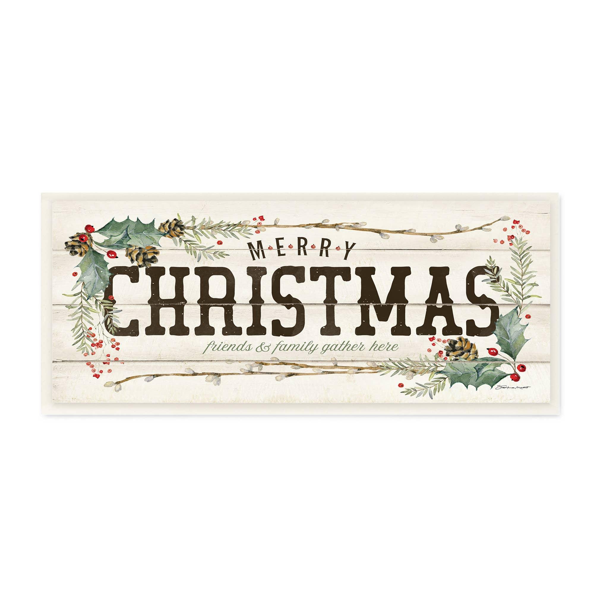 Rustic Merry Christmas Friends and Family - Signastyle Boutique