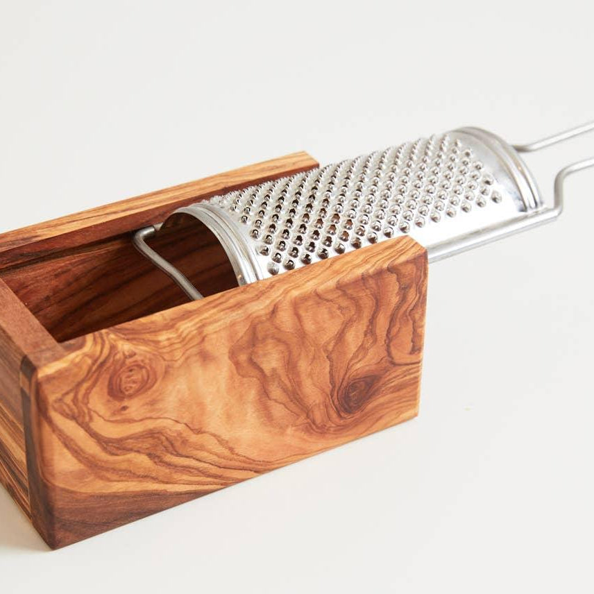 Italian Olivewood Box Cheese Grater - Signastyle Boutique