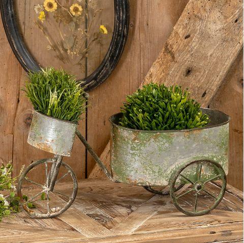 Bicycle Cart Planter-Home Accents-Rustic Barn Boutique