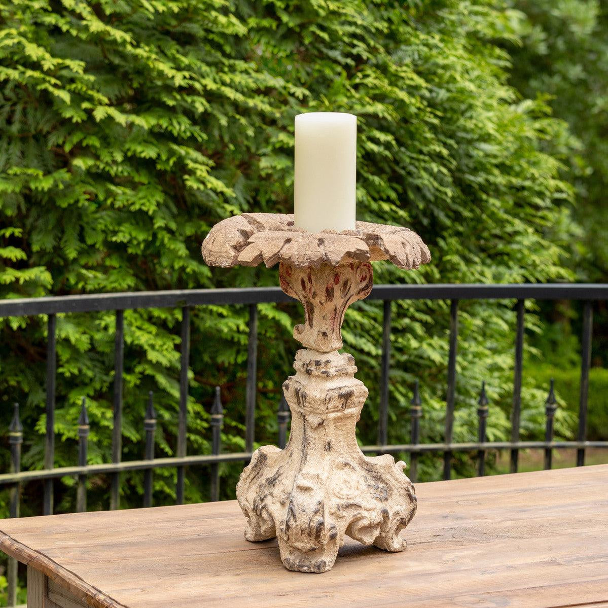 Old World Cast Relic Candle Holder - Signastyle Boutique