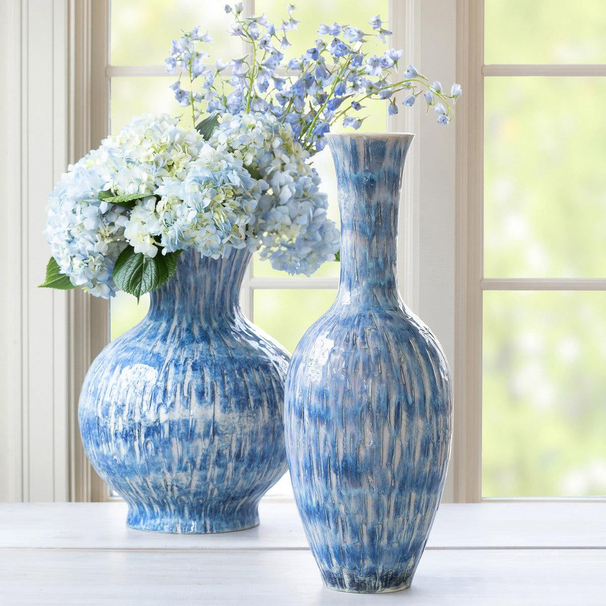 Nazare Porcelain Vase, Tall - Signastyle Boutique