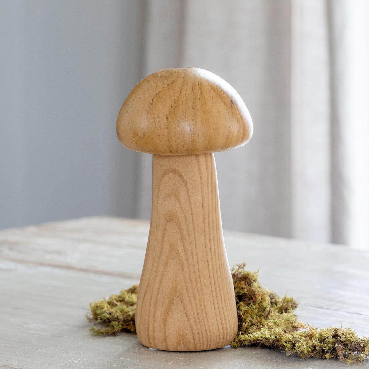 Faux Bois Garden Mushroom, 9.5" - Signastyle Boutique