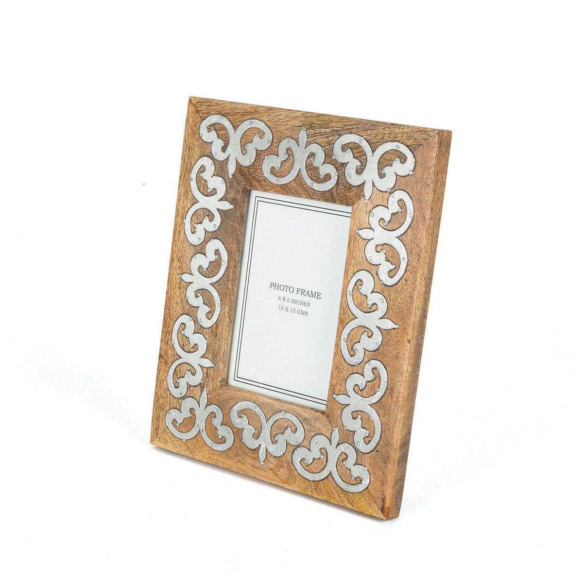 Heritage Inlay Woodl 4x6 Frame - Signastyle Boutique
