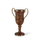 Wood and Metal Urn with Handles - Signastyle Boutique